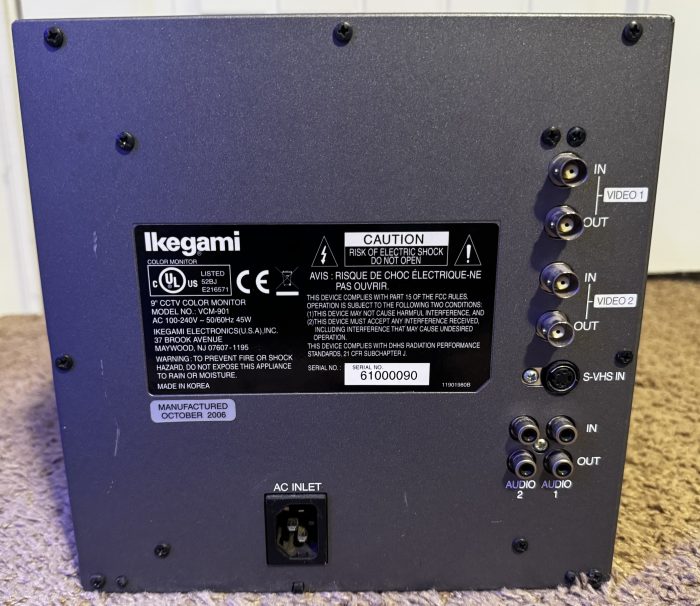 Ikegami VCM-901 · Austin CRTs
